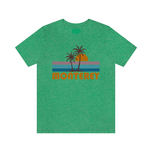 Monterey, California T-Shirt - Retro Palm Tree Unisex Monterey Shirt