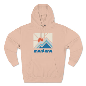 Buy pale-pink Premium Montana Hoodie - Min Mountain Unisex Sweatshirt