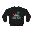 Palo Alto, California Sweatshirt - Unisex Retro Palm Tree Crewneck Palo Alto Sweatshirt-19