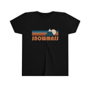 Snowmass Youth T-Shirt - Retro Mountain Colorado Kid's TShirt-3