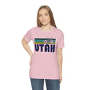 Utah T-Shirt - Retro Mountain Bike Adult Unisex Utah T Shirt-58
