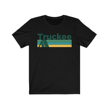Buy black Truckee, California T-Shirt - Retro Camping Adult Unisex Truckee T Shirt