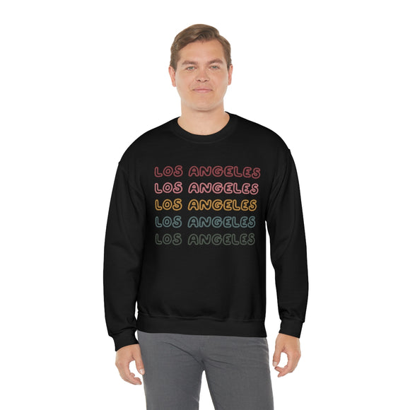 Los Angeles, California Sweatshirt - Retro Five Color Unisex