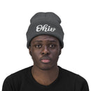 Ohio Beanie - Adult Hand Lettered Embroidered Ohio Knit Hat-7
