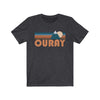 Ouray, Colorado T-Shirt - Retro Mountain Adult Unisex Ouray T Shirt