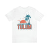 Tulum, Mexico T-Shirt - Retro Palm Tree & Beach Unisex Tulum Shirt