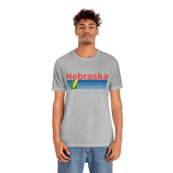 Nebraska T-Shirt - Retro Corn Unisex Nebraska Shirt