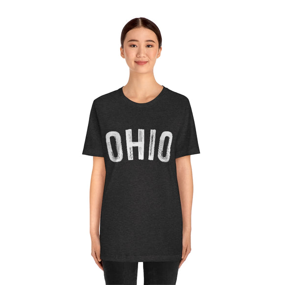 Ohio T-Shirt - Paint Text Unisex Ohio Shirt