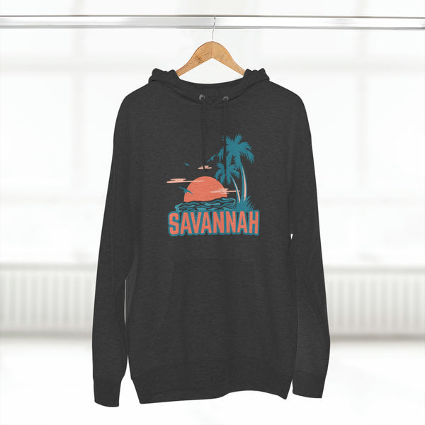 Premium Savannah, Georgia Hoodie - Palm Tree Unisex Sweatshirt