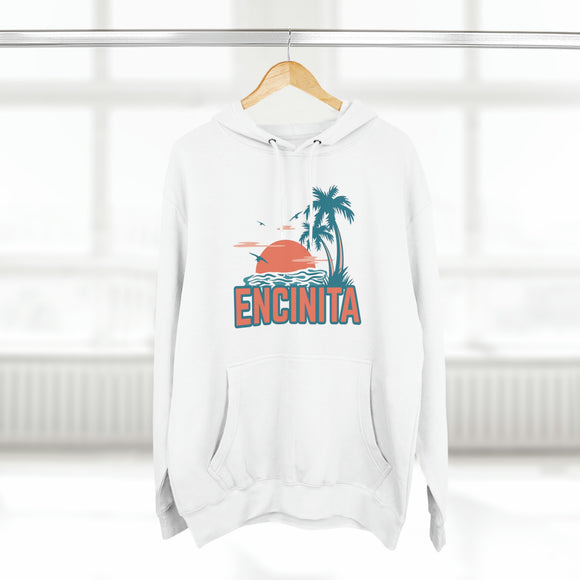 Premium Encinitas, California Hoodie Hoodie - Palm Tree Unisex Sweatshirt