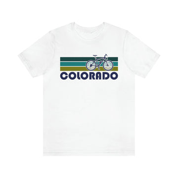 Buy white Colorado T-Shirt - Retro Mountain Bike Adult Unisex Colorado T Shirt