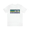 Colorado T-Shirt - Retro Mountain Bike Adult Unisex Colorado T Shirt