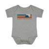 Chattanooga Baby Bodysuit - Retro Mountain Chattanooga, Tennessee Baby Bodysuit