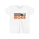 Moab Youth T-Shirt - Retro Mountain Utah Kid's TShirt-2