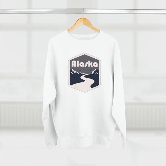 Premium Alaska Crewneck Sweatshirt - Retro Unisex Sweatshirt