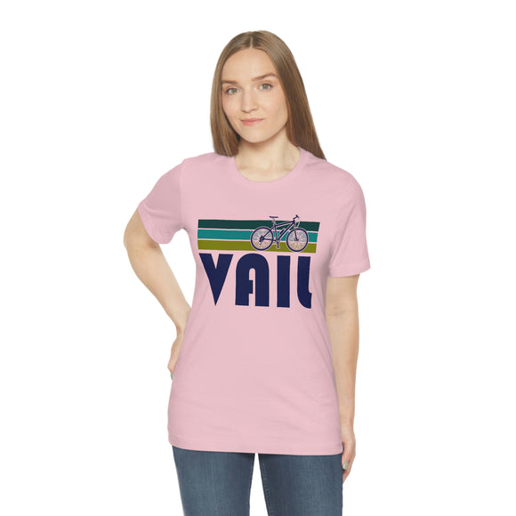 Vail T-Shirt - Retro Mountain Bike Adult Unisex Vail, Colorado T Shirt