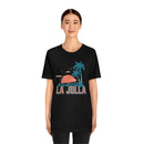La Jolla, California T-Shirt - Retro Palm Tree & Beach Unisex La Jolla Shirt-19