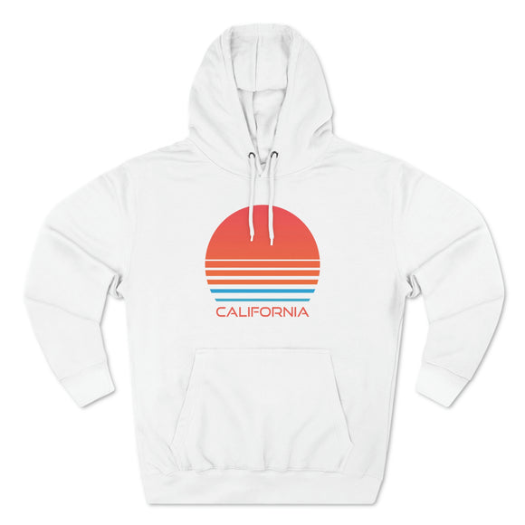 Premium California Hoodie - Retro 80s Unisex Sweatshirt