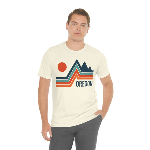 Oregon T-Shirt - Retro Mountain Unisex Oregon Shirt