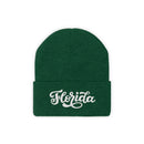 Florida Beanie - Adult Hand Lettered Embroidered Florida Knit Hat-5