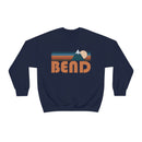 Bend, Oregon Sweatshirt - Unisex Retro Mountain Unisex-25