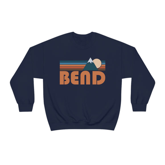 Bend, Oregon Sweatshirt - Unisex Retro Mountain Unisex