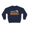 Bend, Oregon Sweatshirt - Unisex Retro Mountain Unisex