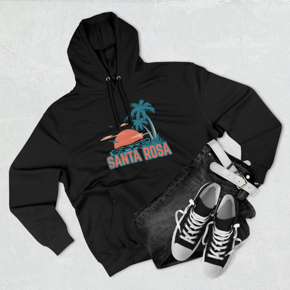 Premium Santa Rosa, California Hoodie - Palm Tree Unisex Sweatshirt