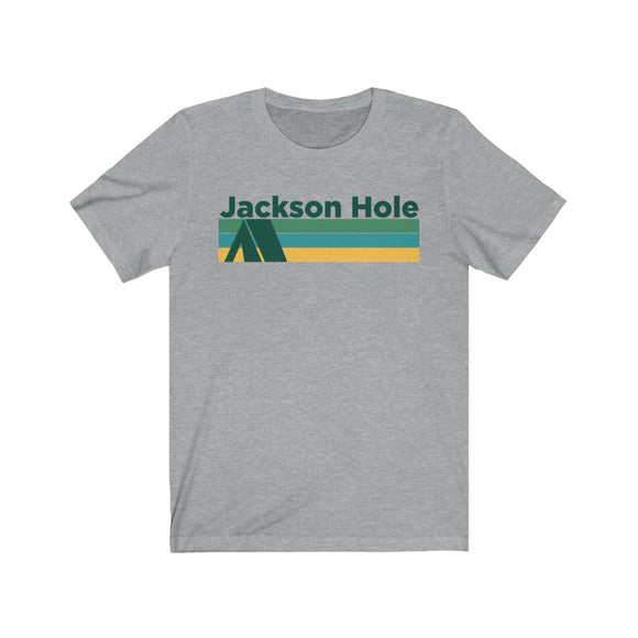 Jackson Hole, Wyoming T-Shirt - Retro Camping Adult Unisex Jackson Hole T Shirt