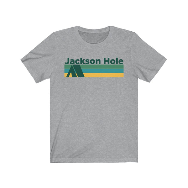 Jackson Hole, Wyoming T-Shirt - Retro Camping Adult Unisex Jackson Hole T Shirt