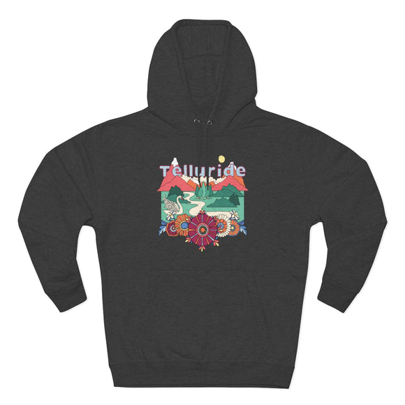 Premium Telluride, Colorado Hoodie - Boho Unisex Sweatshirt