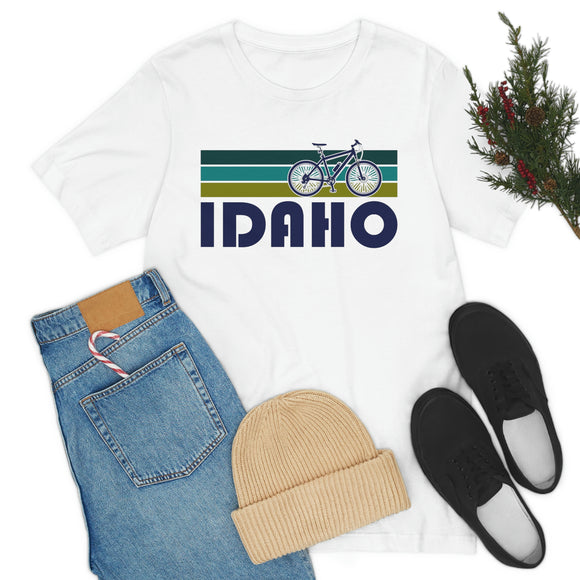 Idaho T-Shirt - Retro Mountain Bike Adult Unisex Idaho T Shirt