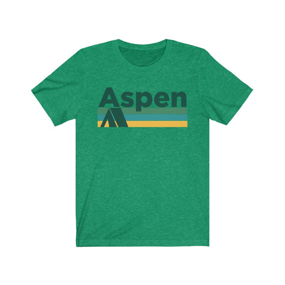Aspen, Colorado T-Shirt - Retro Camping Adult Unisex Aspen T Shirt