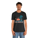 Los Angeles, California T-Shirt - Retro Palm Tree & Beach Unisex Los Angeles Shirt-76