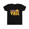 Vail Youth T-Shirt - Retro Sun Colorado Kid's TShirt