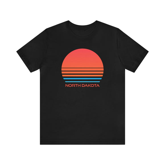 North Dakota T-Shirt - Retro 80s Unisex North Dakota Shirt