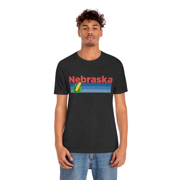 Nebraska T-Shirt - Retro Corn Unisex Nebraska Shirt