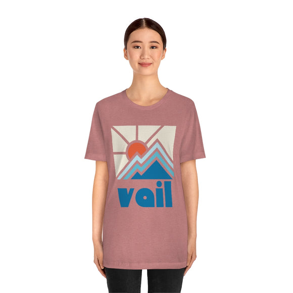 Vail Shirt, Colorado Retro T-Shirt, Colorful Colorado tee, Vail Mountain Shirt