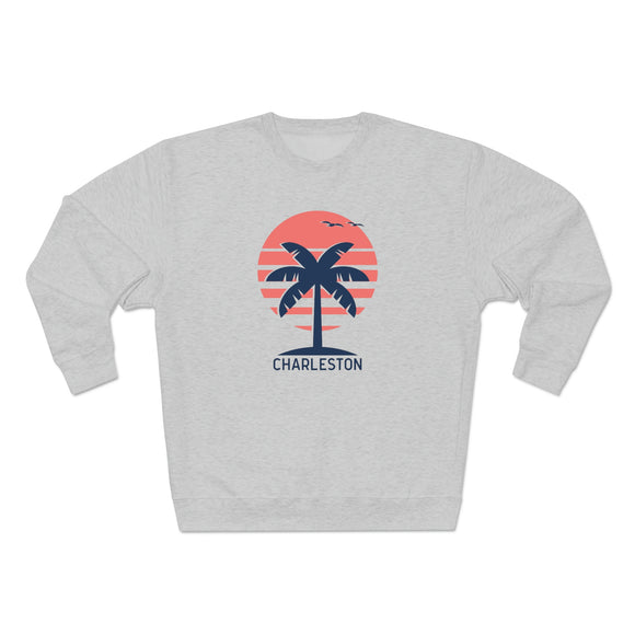 Premium Charleston, South Carolina Crewneck Sweatshirt - Retro Unisex Sweatshirt
