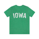 Iowa T-Shirt - Paint Text Unisex Iowa Shirt-9