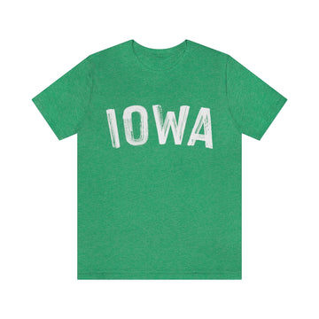 Buy heather-kelly Iowa T-Shirt - Paint Text Unisex Iowa Shirt