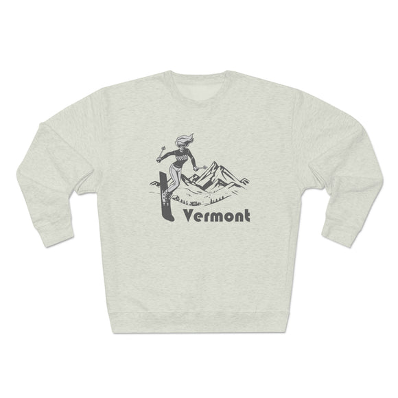 Premium Vermont Crewneck Sweatshirt - Retro Unisex Sweatshirt