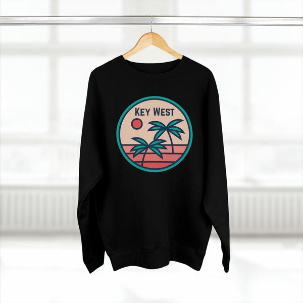 Premium Key West, Florida Crewneck Sweatshirt - Retro Unisex Sweatshirt