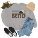 Bend, Oregon Sweatshirt - Fall Retro Mountain Unisex Crewneck Bend Sweatshirt-23