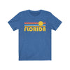 Florida T-Shirt - Retro Sunrise Adult Unisex Florida T Shirt