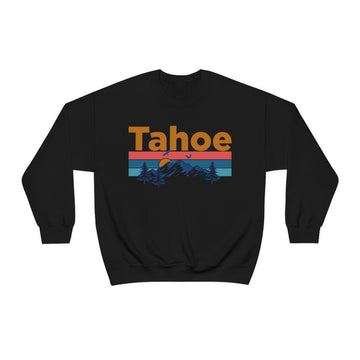 Buy black Tahoe, California Sweatshirt - Mountain &amp; Birds Unisex