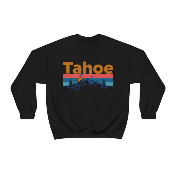 Tahoe, California Sweatshirt - Mountain & Birds Unisex