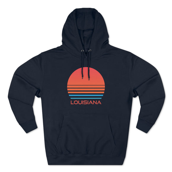 Premium Louisiana Hoodie - Retro 80s Unisex Sweatshirt