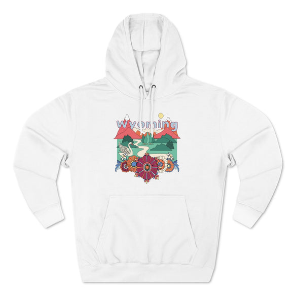 Premium Wyoming Hoodie - Boho Unisex Sweatshirt