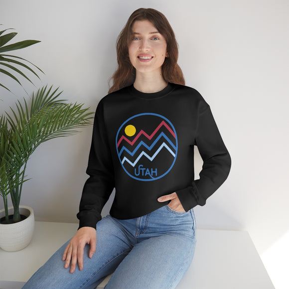 Utah Sweatshirt - Unisex Mountain Lines